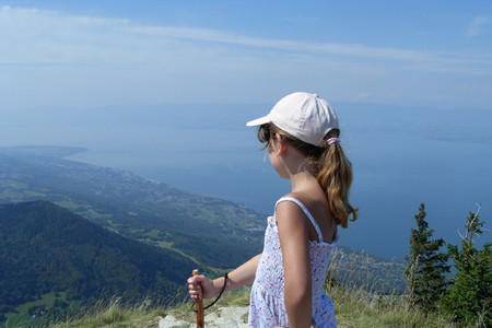 Vue Lac Leman depuis les montagnes